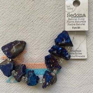 Sedona cobalt druzy beads